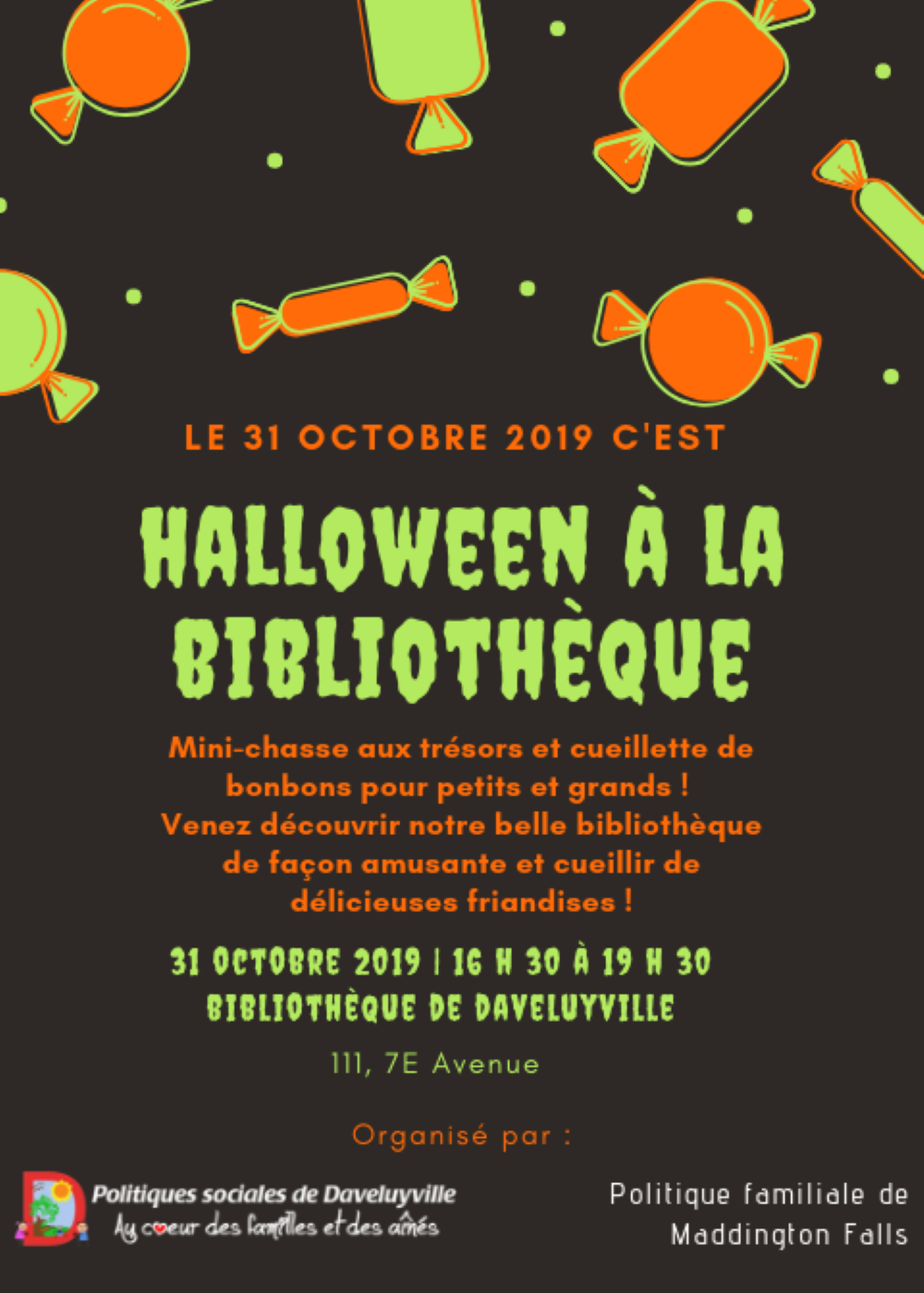 Halloween à la bibliothèque