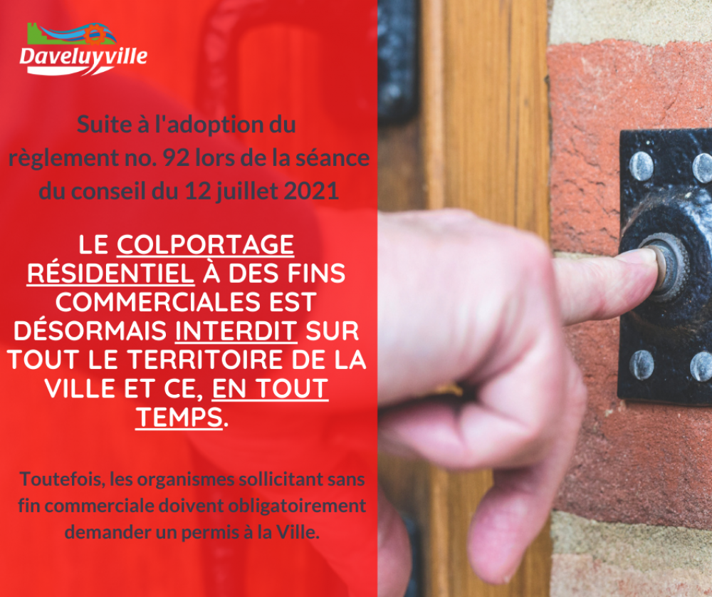 Colportage interdit en tout temps