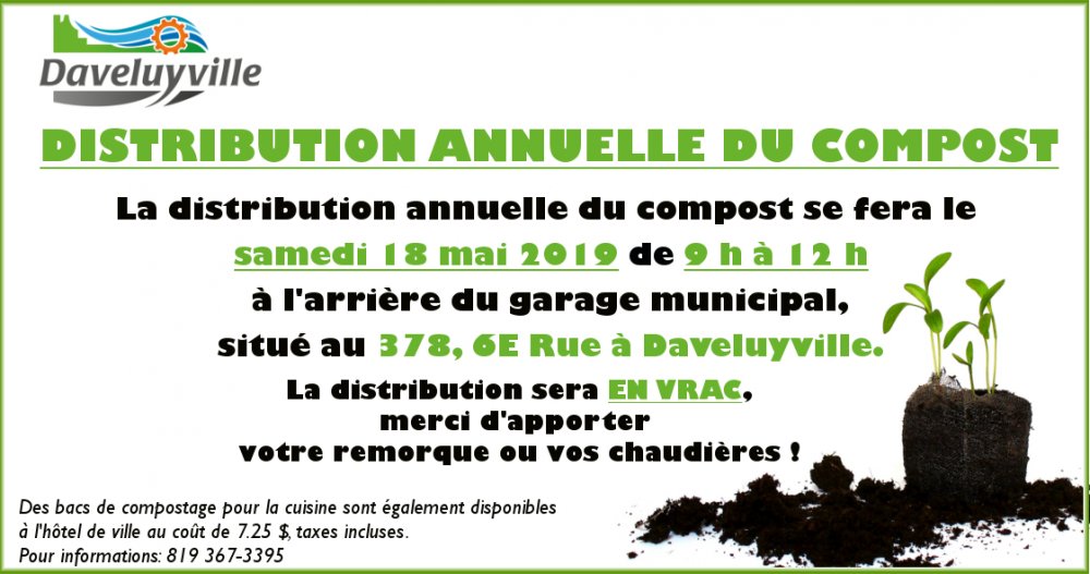 Distribution de compost