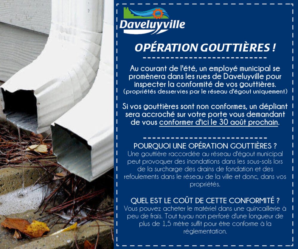 Opération gouttières