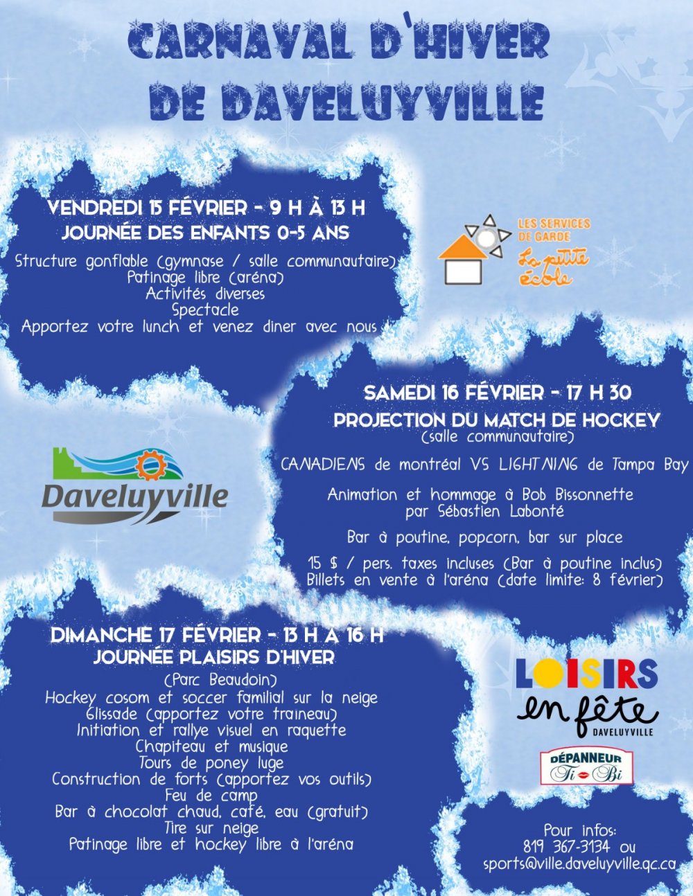 Programmation du Carnaval d'hiver